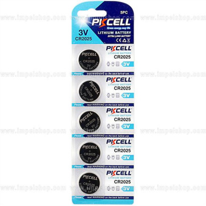 PKCELL CR2025 3V Lithium...